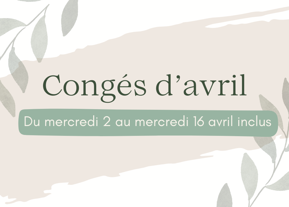 Congés d’avril
